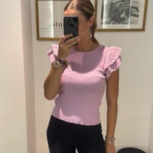 Jersey algodón volantes