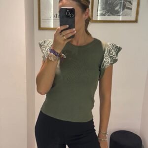 Jersey algodón volantes