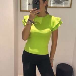 Jersey algodón volantes