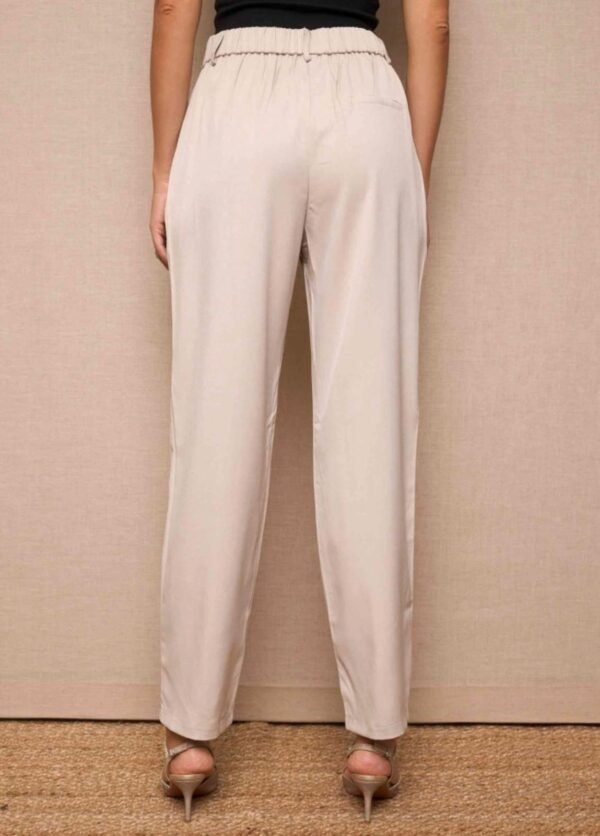 Pantalón Slim solapa cinturón - Imagen 3