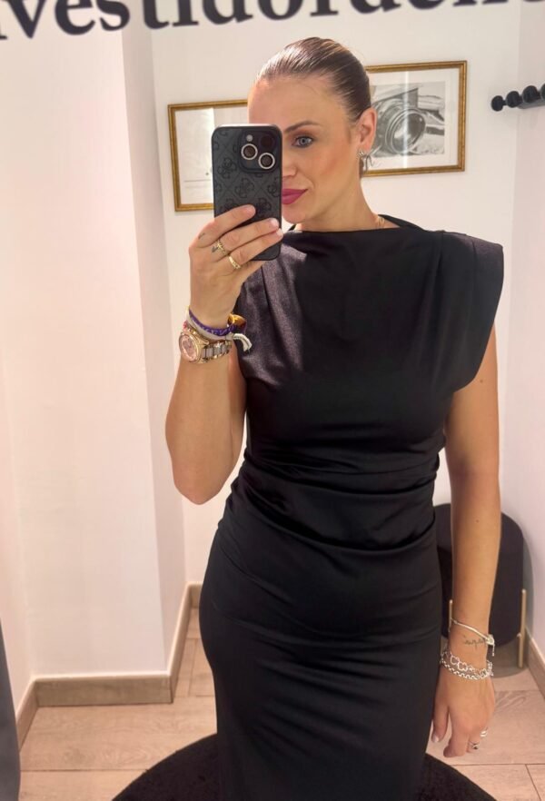 Vestido midi Satén - Imagen 3