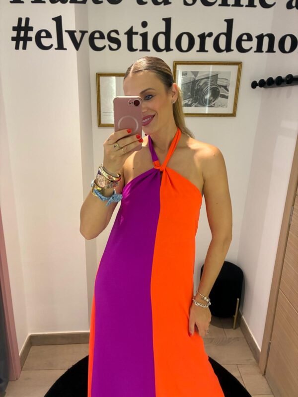 Vestido bicolor