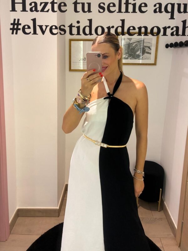 Vestido bicolor