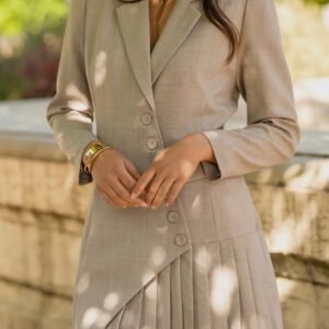 Vestido blazer abotonado